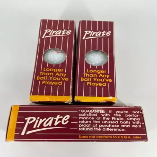 3-Pirate High Performance 3Golf Balls Sleeve Genuine Cayman Golf Co USGA Illegal