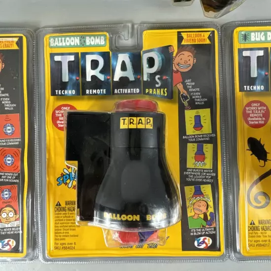 VTG T.R.A.P.S. Pranks Starter Set / Complete Set Of 4 Nostalgia 90’s 1996 Rare