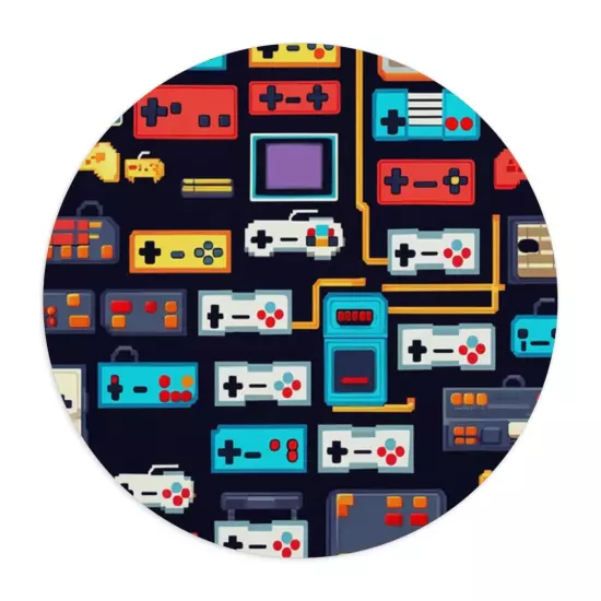 Retro Game Controllers Mouse Pad 