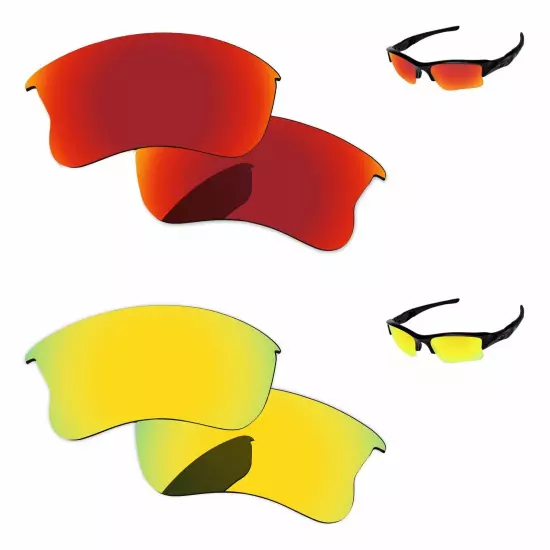 Lensology Polarized Replacement Lenses For-Oakley Flak Jacket XLJ Multi-Options