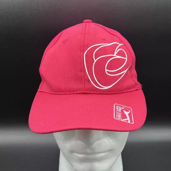 PGA Tour Back 9 Ladies Hat Pink Strapback Poly Adj. Golf EUC