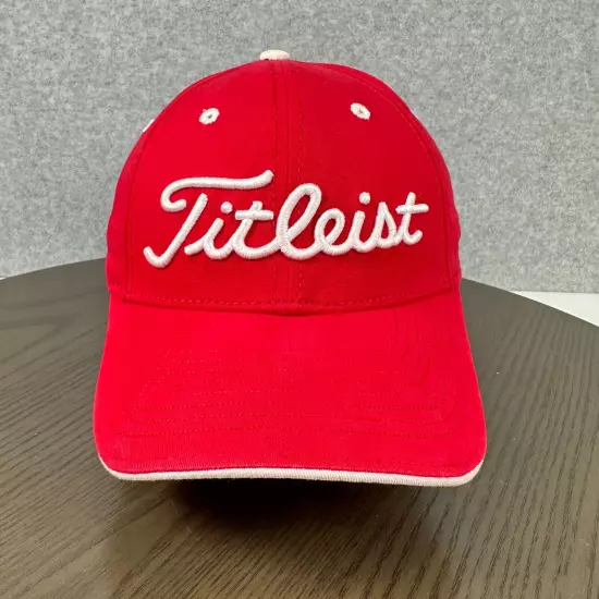 Titleist by New Era Cap Men's One Size Red 100% Cotton Strapback Baseball Hat