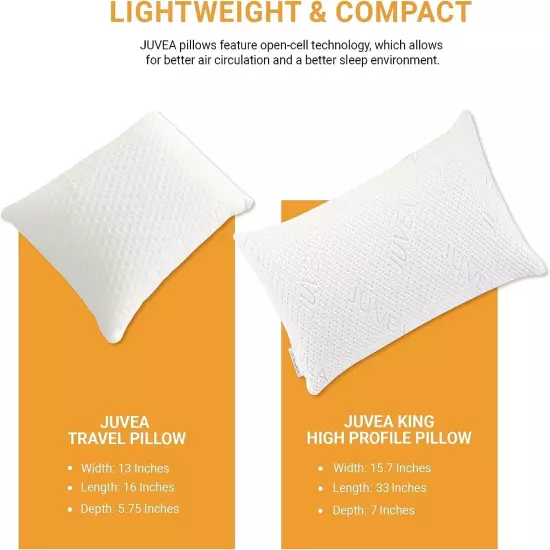 Travel Pillow – Superior Comfort, Light & Compact, Camping, Airplane, Hotel & Ho