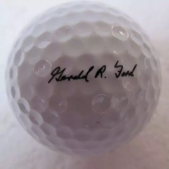 PRESIDENT GERALD R. FORD GOLF BALLS-GIFT PACK OF 3 BALLS-EACH IN INDIVIDUAL BOX