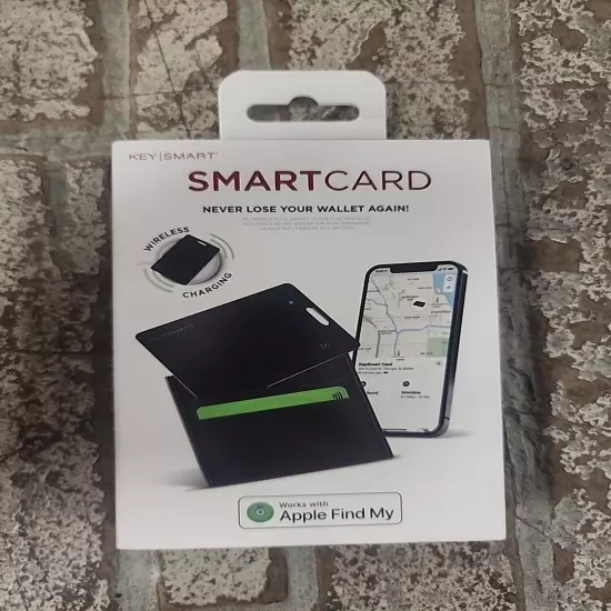 Keysmart Smartcard Tracking Card Wireless Charging Black BRAND NEW