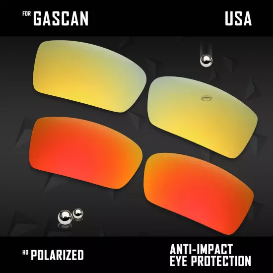 Anti Scratch Polarized Replacement Lenses for-Oakley Gascan OO9014 Options