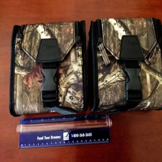 Mossy Oak Binocular Case 2 Pack Hunt Fish Birdwatching Break Up Infinity Pattern