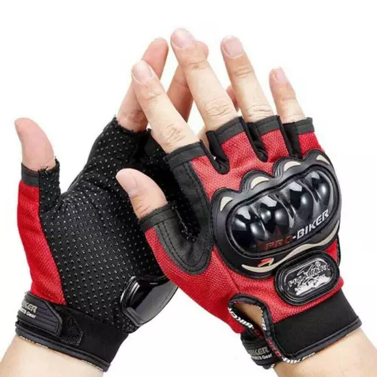 Motorcycle Half Finger Gloves Anti-fall Outdoor Sports Four Seasons Non-slip