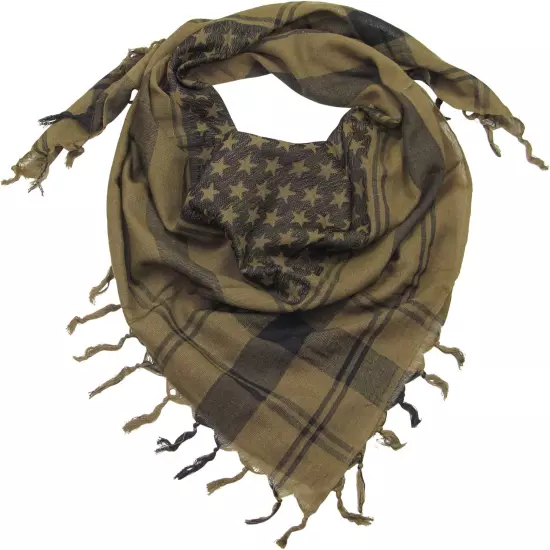 LOVARZI Shemagh Cottons Arab Keffiyeh Tactical Military Scarf Head Neck Face Wra