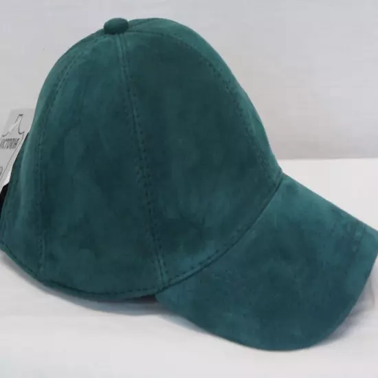 100% REAL GENUINE LAMBSKIN SUEDE LEATHER Baseball Cap Hat Sport Visor 36 COLORS