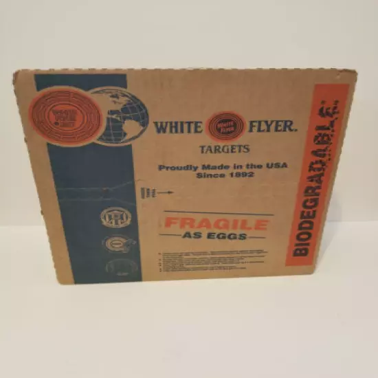 90 White Flyer Bio Clay Targets Orange Top Skeet Trap Shooting Targets Box