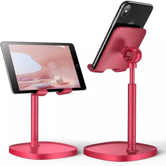 Cell Phone Stand,Angle Height Adjustable Stable Cell Phone Stand for Desk,Sturdy