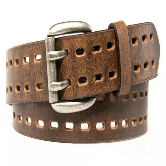 Men’s Top Grain Leather Belts for Men Genuine Solid Belt Workmen 1.5inch Width