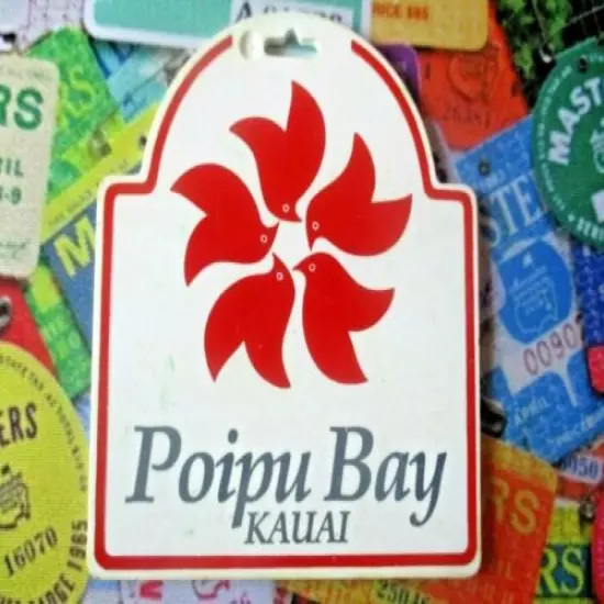 vtg - PGA Golf Bag Tag - POIPU BAY RESORT GOLF COURSE gc - Kauai HI