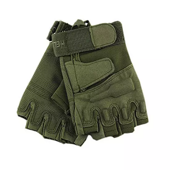 Tactical Military Fingerless Gloves Mens Outdoor Cycling Half Finger Gloves USA