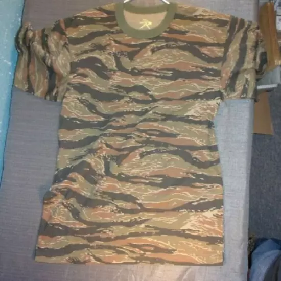 ROTHCO MILITARY CAMOUFLAGE TIGER STRIPE SHORT SLEEVE T SHIRT HOT WEATHER X-LARGE