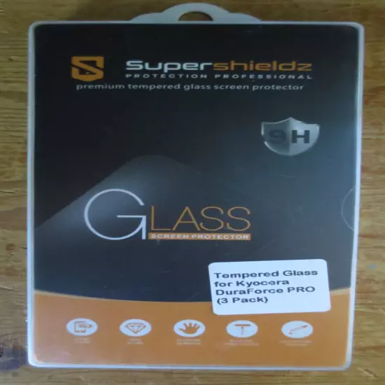 Supershieldz clear tempered glass screen protector - Kyocera DuraForce Pro