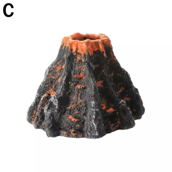 Fish Tank Volcano Decoration Volcanic Eruption Decoration D2P1