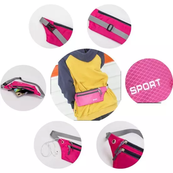 Fashion Running Bags Wallet Sport Bags Chest Packs Fanny Pack Waist Bum Bag