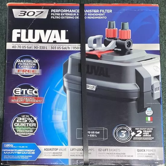 Fluval 307 330L Performance Canister Filter BRAND NEW INB BOX FREE SHIPPING