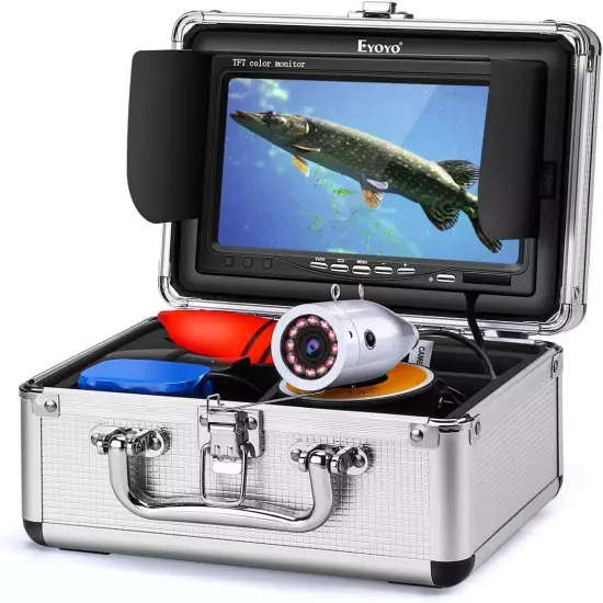 Eyoyo 7inch Underwater Fishing Camera Color Screen 1000TVL for Lake Ice Fishing