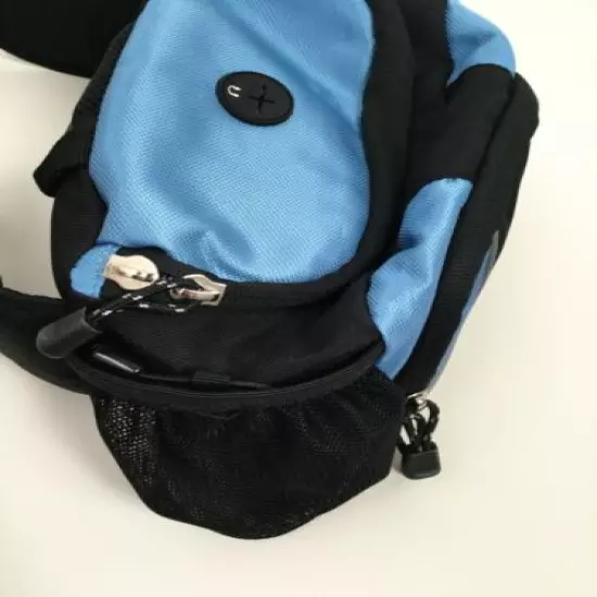 Eddie Bauer Hiking Waist Fanny Pack Bag Water Bottle Pouches Light Blue Black