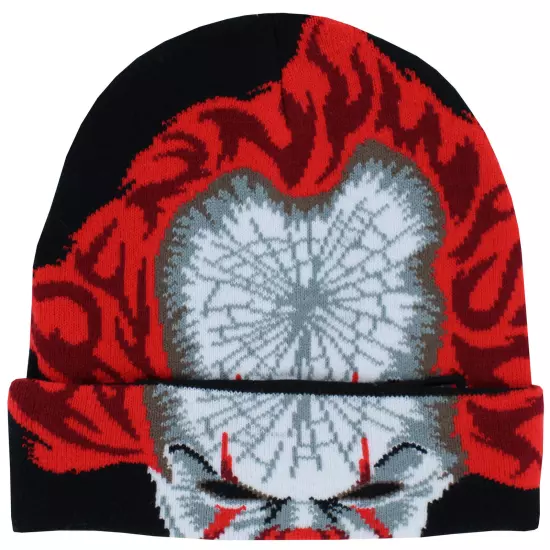 IT Pennywise Intarsia Dye Flip-down Knit Beanie