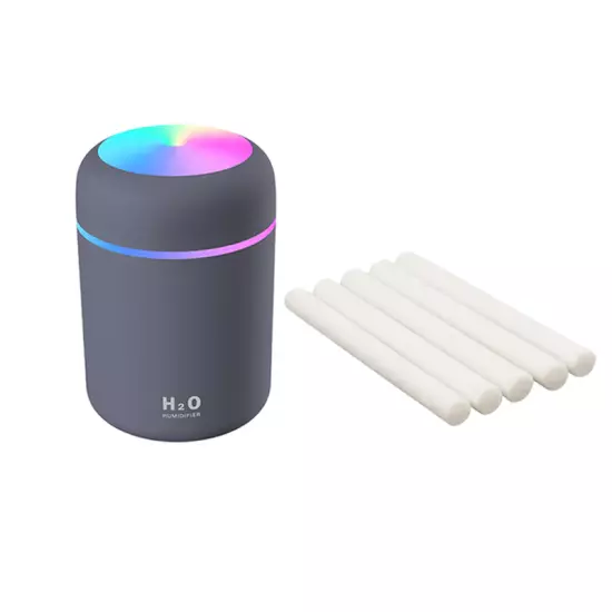 300Ml Mini Air Humidifier Ultrasonic Aroma Essential Oil Diffuser Auto Shut-Off 