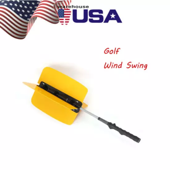 Golf Swing Power Fan Trainer Practice Training Aids Resistance Practice Trainer