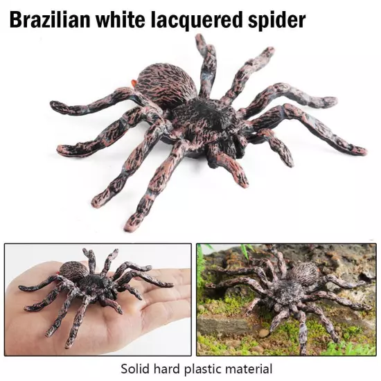 Realistic Plastic Spider Fake Insect Trickys Prank Joke Toys Halloween Props`