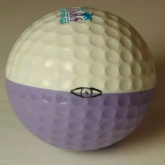 RARE LAWRENCE WELK DESERT OASIS PING GOLF BALL Ping EYE 2 Color Bi-Color Karsten