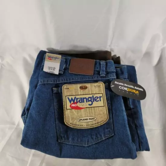 Wrangler Pro Gear Mens Brush Guard Upland Work Hunting Jeans Size 40x32