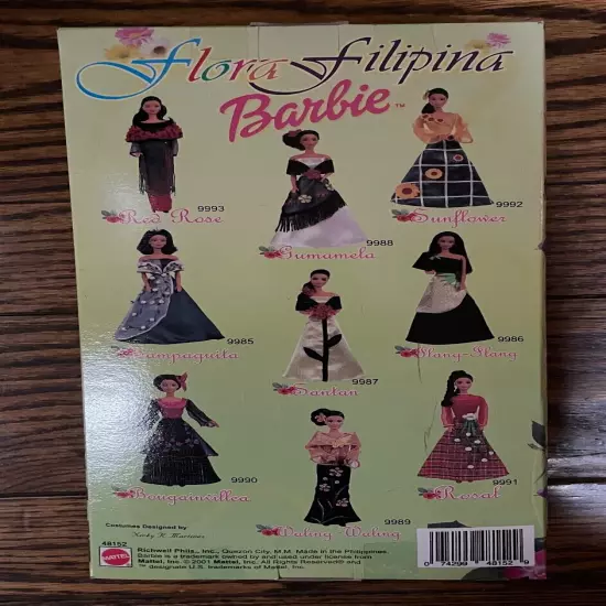 RARE Flora Filipina Waling-Waling Barbie - #9989-Made in the Philippines - NRFB