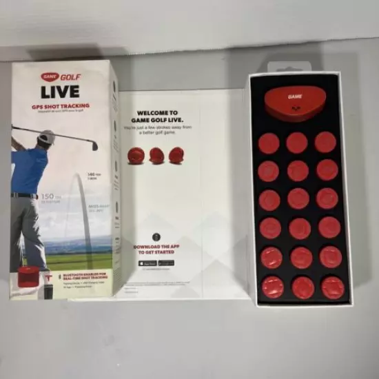 Game Golf Live GPS Shot Digital Tracking System Blue Tooth Enabled 