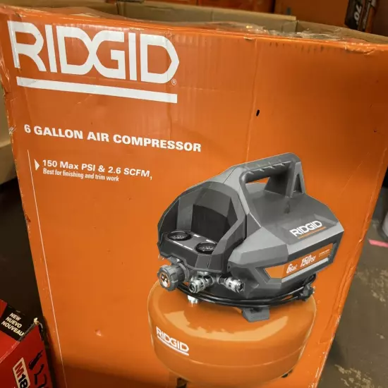 RIDGID OF60150HA 6 Gal. Portable Electric Pancake Compressor