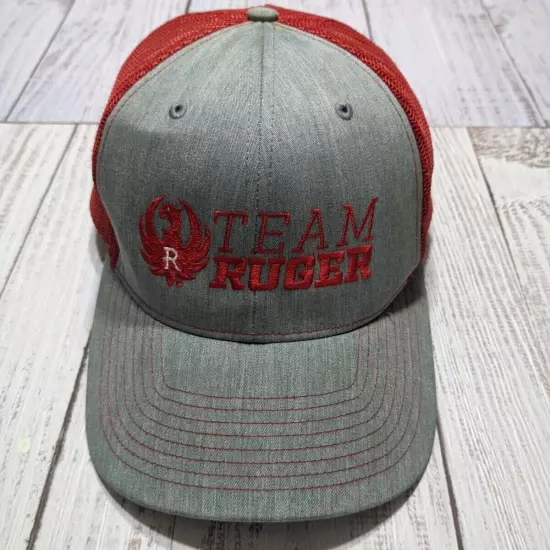 Team Ruger Firearms Snapback Mesh Back Trucker Hat Cap Adjustable