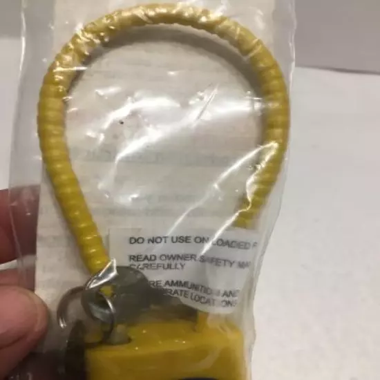 Mossberg 5” Gun Lock Lot Of 2 (Yellow)