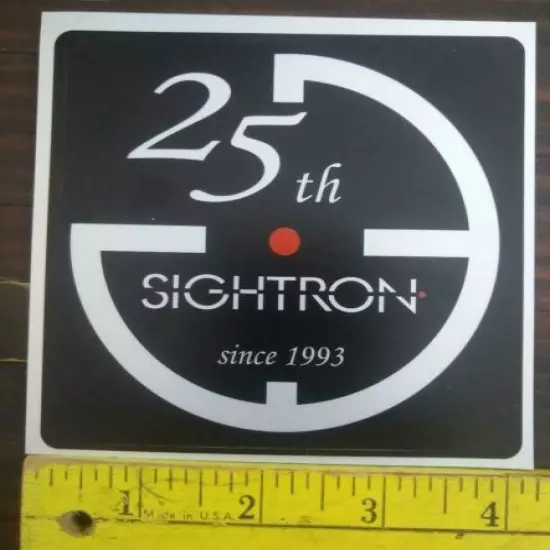 Sightron Scopes 25th Logo Sticker/Decal Tactical 