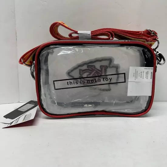 NFL KC Chiefs Clear Crossbody Bag Chiefs Kingdom Foco Purse