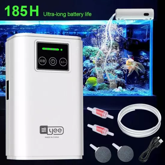 Portable Fish Tank Oxygen Pump USB Battery Dual-Purpose Silent Outdoor Fishing