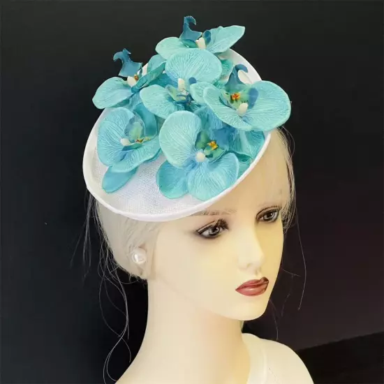 Fascinators for Women Tea Party Headband Kentucky Derby Hats Cocktail Flower Mes