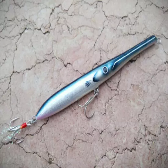 Spasm Needlefish Lure Salt Water Handmade Gray 15cm (6inc)