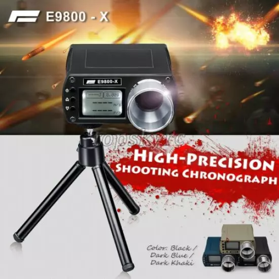 Shooting Speed Tester High-Precision Chronograph LCD w/ Backlight E9800-X #Top