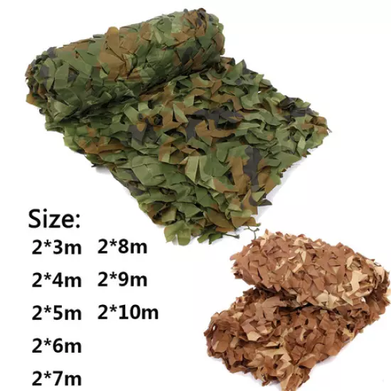 2021 Multi-size hunting military camouflage net woodland camping awning