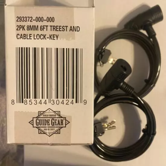 GUIDE GEAR 6' TREE STAND CABLE LOCKS Comes With Two Cables