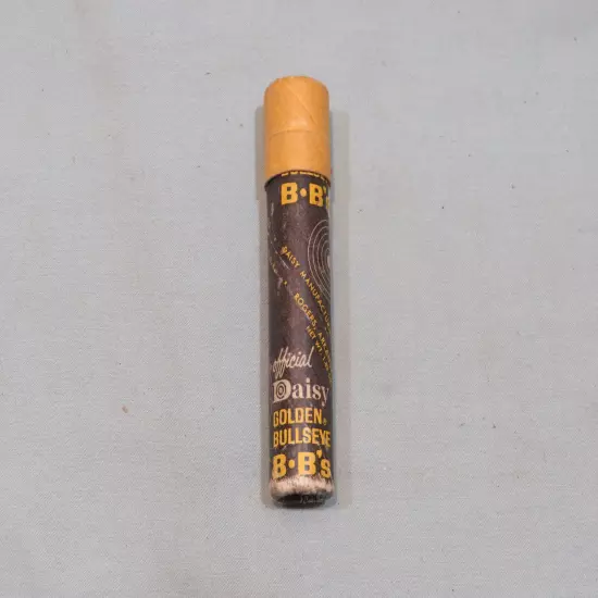 Vintage Daisy Golden Bullseye BBs, Partially Full Tube