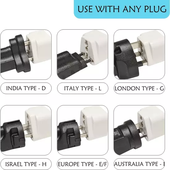 Ceptics Australia, China, New Zealand Travel Plug Adapter Type I - 3 Pack