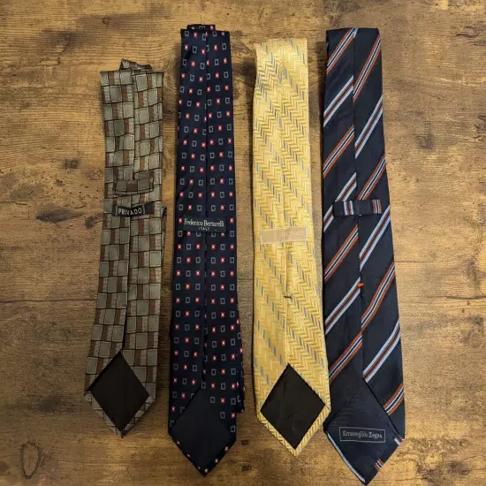 Lot of 16 Assorted 100% Silk Men's Ties