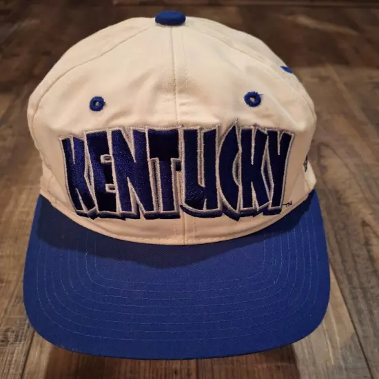 Vintage 90s UK Kentucky Wildcats Hat Snapback Basketball