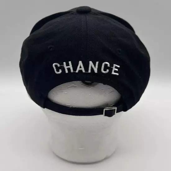 Chance The Rapper Embroidered 3 Black Buckle Back Dad Hat Cap